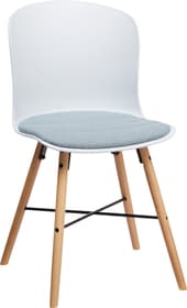BRERA Chaise BRERA Chaise 402396300000 Dimensions L: 45.5 cm x P: 54.0 cm x H: 80.5 cm Couleur Bleu clair Photo no. 1