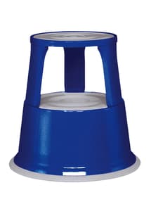 Tabouret à roulettes bleu
