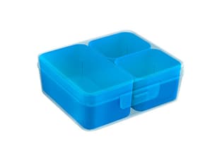Q-Line Mixed Divider Box mit 3 Baskets Aufbewahrungsbox mit Einsatz 603762600000 Farbe Blau-Transparent Grösse L: 146.0 mm x B: 130.0 mm x H: 53.0 mm Bild Nr. 1