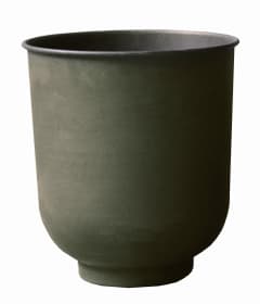 Pot à fleurs fer recyclé Pot à fleurs 657952000002 Couleur Olive Taille ø: 31.0 cm x H: 35.0 cm Photo no. 1