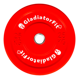 GladiatorFit Disque olympique couleur revêtement caoutchouc Ø 51mm