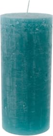 Bougie cylindrique rustic Bougie Balthasar 656207400005 Couleur Turquoise Taille ø: 9.0 cm x H: 20.0 cm Photo no. 1