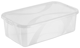 Rotho ARCO Set di 8 scatole da 5l con coperchio, Plastica (PP) senza BPA, trasparente, 8 x 5l Contenitore ARCO Set di 8 scatole da 5l con coperchio, Plastica (PP) senza BPA, trasparente, 8 x 5l Contenitore Rotho 604048300000 N. figura 1