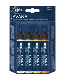 C.Kreul KREUL Javana Stoffmalfarben Metallic Set 4 x 29 ml KREUL Javana Stoffmalfarben Metallic Set 4 x 29 ml C.Kreul 667200900000 Bild Nr. 1