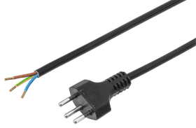 Câble de raccordement Td 3x1mm2 3m T12 noir Câble d'alimentation Steffen 615096200000 Photo no. 1