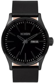 Nixon Sentry Leather All Black 42 mm Montre bracelet Sentry Leather All Black 42 mm Montre bracelet Nixon 785300136946 Photo no. 1