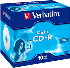 CD-R 80 min. Audio 10-er Pack Jewel Case CD Rohlinge Verbatim 798255900000 Bild Nr. 1