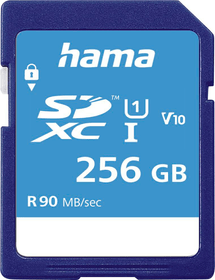 SDXC 256GB Class 10 UHS-I 90MB / s Scheda di memoria Hama 785300181359 N. figura 1