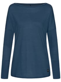 super.natural W Travel LS T-shirt à manches longues de yoga pour femme W Travel LS T-shirt à manches longues de yoga pour femme super.natural 468063600222 Taille XS Couleur bleu foncé Photo no. 1