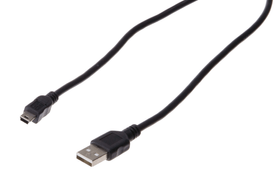 USB Anschlusskabel 2.0 Typ A/Mini B 1 m USB-Kabel Schwaiger 613123600000 Bild Nr. 1