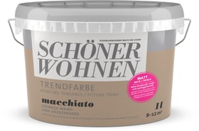 Trendfarbe Matt Macchiato 1 l Wandfarbe Schöner Wohnen 660906800000 Inhalt 1.0 l Bild Nr. 1