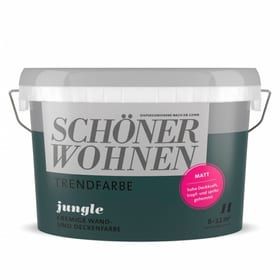 Vernice di tendenza opaca  Jungle 1 l Pittura per pareti Schöner Wohnen 660984000000 Contenuto 1.0 l N. figura 1