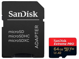 Extreme Pro 200MB/s microSDXC 64GB microSDXC + SD-Adapter SanDisk 798327900000 Bild Nr. 1