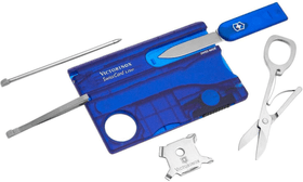Couteau de poche SwissCard Lite bleu Couteau de poche Victorinox 785300183063 Photo no. 1