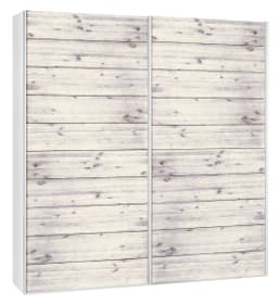 CORELLE Armoire à portes coulissantes CORELLE Armoire à portes coulissantes 404442800000 Dimensions L: 202.0 cm x P: 67.0 cm x H: 220.0 cm Couleur Acacia lasuré blanc Photo no. 1