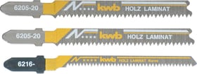kwb BIM, Laminat, 2 x fein, 1 x Kurve, 83 mm, 3 Stk. Stichsägeblatt BIM, Laminat, 2 x fein, 1 x Kurve, 83 mm, 3 Stk. Stichsägeblatt kwb 610513400000 Bild Nr. 1