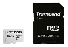 Transcend microSD Card 300S, 64GB SDXC inkl. Adapter microSD Karten microSD Card 300S, 64GB SDXC inkl. Adapter microSD Karten Transcend 785300147302 Bild Nr. 1