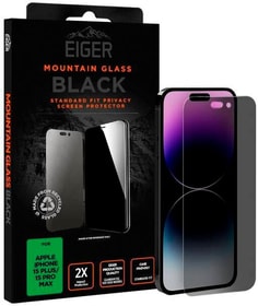 Mountain Glass Black iPhone 15 Pro Max, iPhone 15 Plus Smartphone Schutzfolie Eiger 785302408697 Bild Nr. 1