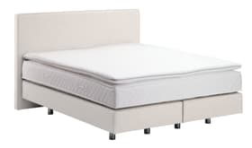 NAVIER Lit Boxspring NAVIER Lit Boxspring 403459900000 Dimensions L: 160.0 cm x P: 200.0 cm Couleur Crème Photo no. 1