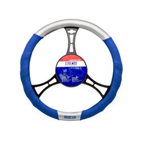 Housse volant bleu