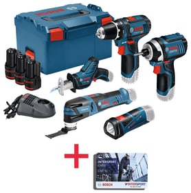 5-tool kit a batteria 12 V kit di azioni Sets Bosch Professional 616908800000 N. figura 1