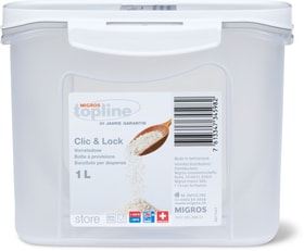 M-Topline STORE Boîte à provisions 1.0L STORE Boîte à provisions 1.0L M-Topline 703729100001 Couleur Blanc Dimensions L: 9.8 cm x P: 16.9 cm x H: 13.2 cm Photo no. 1