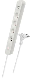 Power Strip Home (4x T13, 1x USB-C, 1x USB-A, câble de 1,5 m) – blanc Bloc multiprise Mio Star 791052600000 Photo no. 1