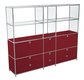 FLEXCUBE Etagère FLEXCUBE Etagère 401815320430 Dimensions L: 189.0 cm x P: 40.0 cm x H: 155.5 cm Couleur Rouge Photo no. 1