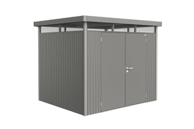Biohort Casetta p. attrezzi High Line 3, porta doppia Casetta p. attrezzi High Line 3, porta doppia Biohort 647210300000 Colore Grigio Quartz-Metallico N. figura 1