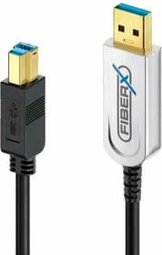 Cavo USB 3.1 Gen2, Fibra, 10Gbps USB A - USB B 20 m Cavo USB FiberX 785302404660 N. figura 1
