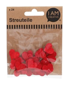 I AM CREATIVE Déco coeur, rouge, 24 pcs Déco coeur, rouge, 24 pcs I AM CREATIVE 666018600000 Photo no. 1