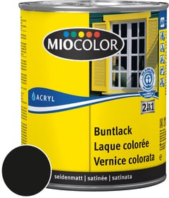 Miocolor Acryl Buntlack seidenmatt Schwarz 125 ml Acryl Buntlack Acryl Buntlack seidenmatt Schwarz 125 ml Acryl Buntlack Miocolor 660557000000 Farbe Schwarz Inhalt 125.0 ml Bild Nr. 1