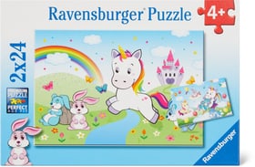 Märchenhaft Einhorn 2x24p Puzzle Ravensburger 748981300000 Bild Nr. 1