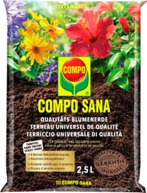 Qualitäts-Blumenerde, 2.5 l Universalerde Compo Sana 658114100000 Bild Nr. 1