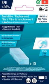 P.A.C. 10 Filter Pack Adults Filtro 10 Filter Pack Adults Filtro P.A.C. 460544999941 Taglie one size Colore blu chiaro N. figura 1