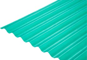Plaques en polyester 76/18 Plaques en polyester 76/18 676418100000 Couleur Vert Taille L: 1000.0 mm x L: 2000.0 mm x P: 18.0 mm Photo no. 1