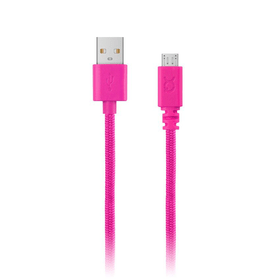 Cotton Cable microUSB 2.0 pink