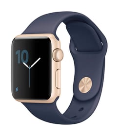 Apple Watch S1 38mm Alu Gold Sport Midnight Blue Watch S1 38mm Alu Gold Sport Midnight Blue Apple 79818040000017 Photo n°. 1