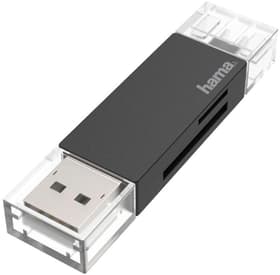Lettore di schede USB, OTG, USB-A + USB-C, USB 3.0, SD/microSD Adattatore Hama 798297700000 N. figura 1