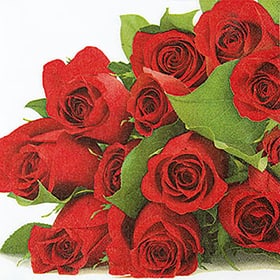 Servietten 25cm Bunch of Roses 667099700000 Bild Nr. 1