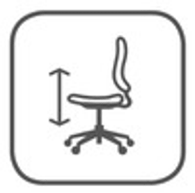 Hauteur d'assise réglable en continu