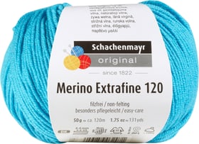 Laine Merino Extrafine 120 Schachenmayr 665510300150 Couleur Bleu océan Photo no. 1