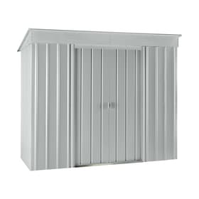 Globel Metall-Geräteschrank 8x4 Gartenhaus Metall-Geräteschrank 8x4 Gartenhaus Globel 647256100000 Farbe Silberfarben Bild Nr. 1