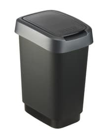 Rotho TWIST Swingeimer 10 l dunkelgrau Schwingdeckeleimer TWIST Swingeimer 10 l dunkelgrau Schwingdeckeleimer Rotho 674151800000 Bild Nr. 1