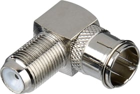 Hama SAT-Adapter, Push-On-F-Stecker - F-Kupplung, 90° Antennenadapter SAT-Adapter, Push-On-F-Stecker - F-Kupplung, 90° Antennenadapter Hama 785300180822 Bild Nr. 1