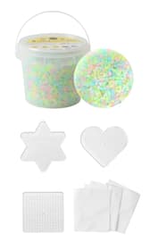 Bügelperlen, 5000 Stk. nachtleucht Mix Bügelperlen, 5000 Stk. nachtleucht Mix 666540800260 Farbe Farbig sortiert Bild Nr. 1