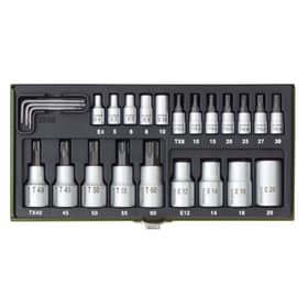 Proxxon Coffret douilles "TX" 1/4 et 1/2" 24 pce. Jeu clés a douille Coffret douilles "TX" 1/4 et 1/2" 24 pce. Jeu clés a douille Proxxon 601461900000 Photo no. 1