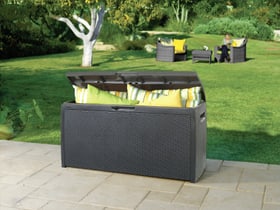 Keter Contenitore per cuscini in Rattan Contenitore per cuscini in Rattan Keter 647073400000 Colore Antracite N. figura 1