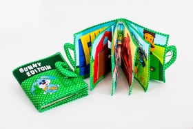 Libro in tessuto Quiet Book Bunny Edition Giochi educativi Libro in tessuto Quiet Book Bunny Edition Giochi educativi 747362190000 N. figura 1