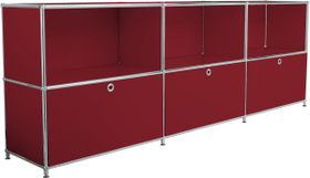 FLEXCUBE Sideboard FLEXCUBE Sideboard 401809600030 Grösse B: 227.0 cm x T: 40.0 cm x H: 80.5 cm Farbe Rot Bild Nr. 1
